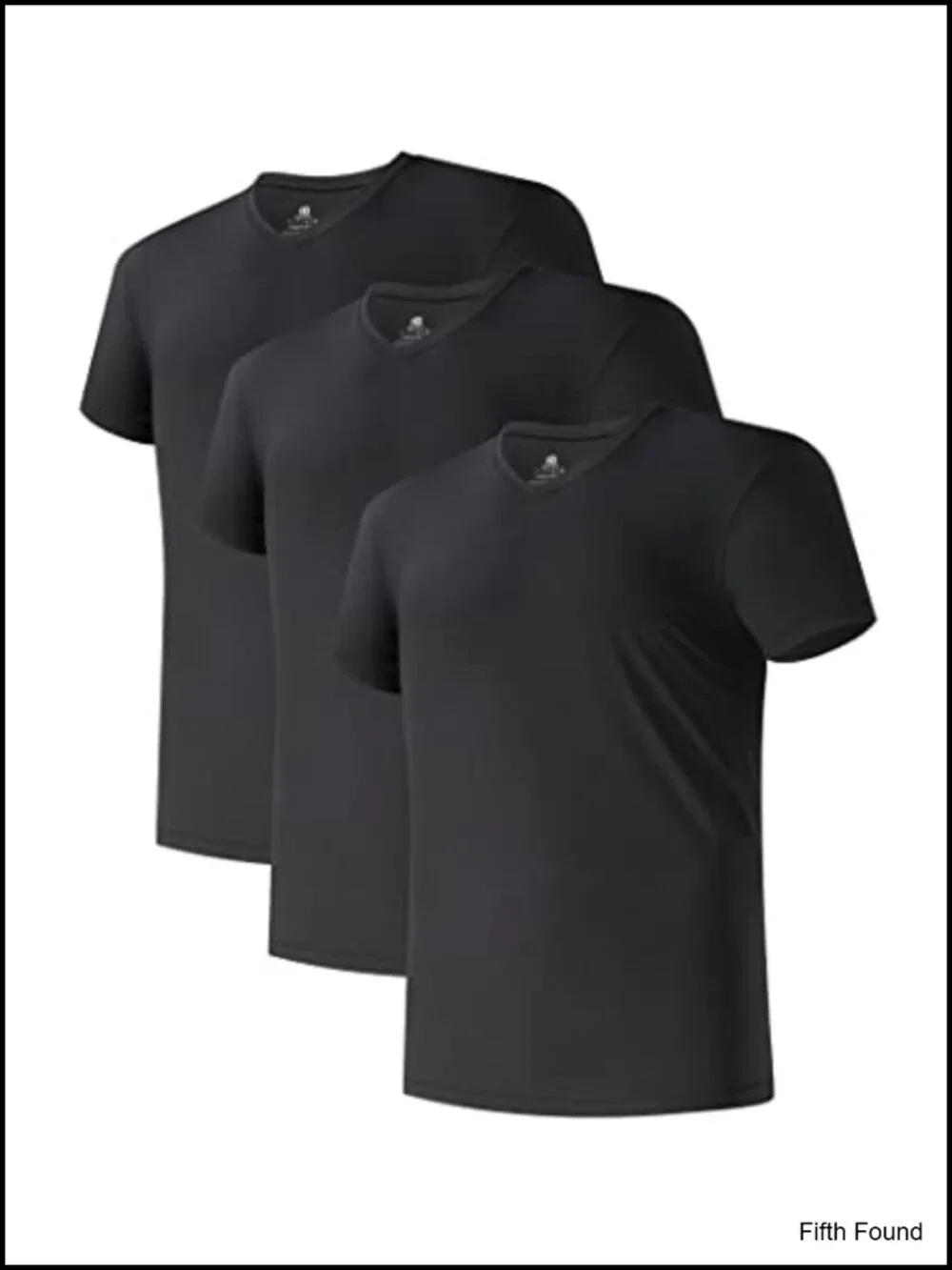 Men's Cotton Undershirts 3 Pack Moisture Wicking Crew or V Neck